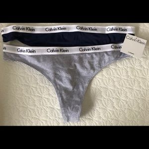 Calvin Klein Thongs (2-Pack) Size Small